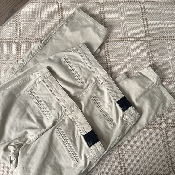 EUC size 13/14 Quicksilver set of five khaki pants UNIFORM, 1 pair of shorts - Picture 3 of 5